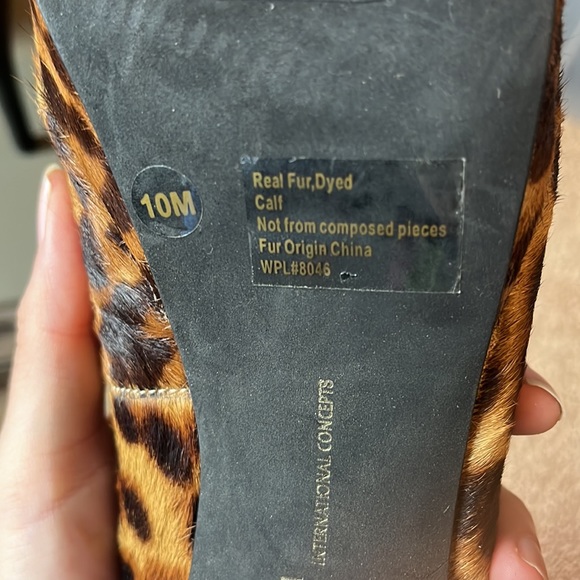 INC International Concepts Cheetah Print Heels sz 10 - Picture 5 of 5